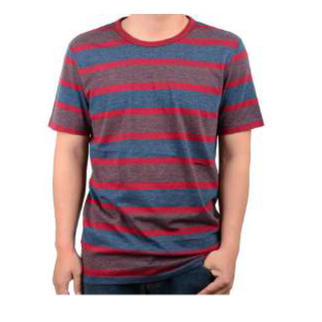 Men engineer stripes shortsleeve t-shirt (100% cotton)