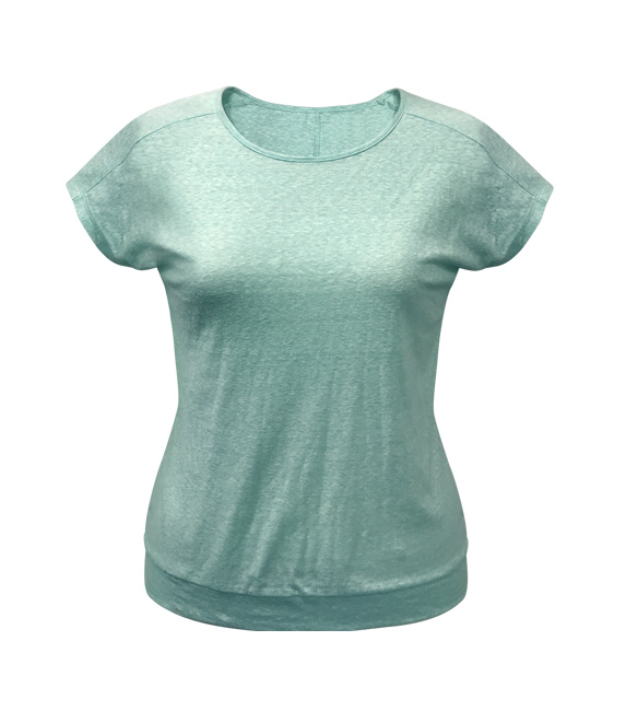 Fancy sportswear short sleeve blouse, single jersey (polyester cotton)