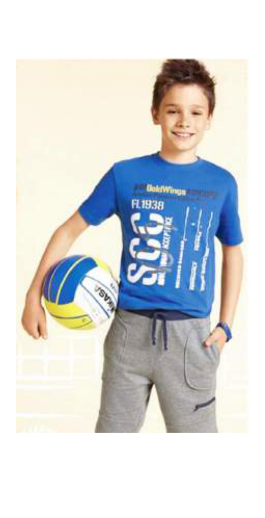 Boy graphic tee with short terry pants, 100% cotton with terry cotton/spandex